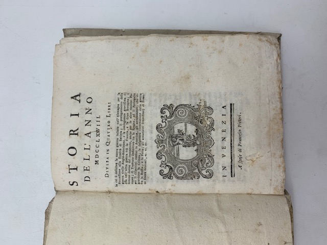 Storia dell'anno MDCCLXXVIII divisa in quattro libri